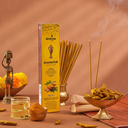 Ambica Dhanvantari dhoop sticks for a soothing aromatic experience